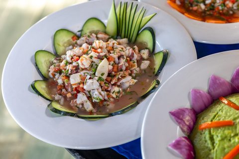 Dining at Hacienda del Secreto, prepared on-site by the estate's chefs