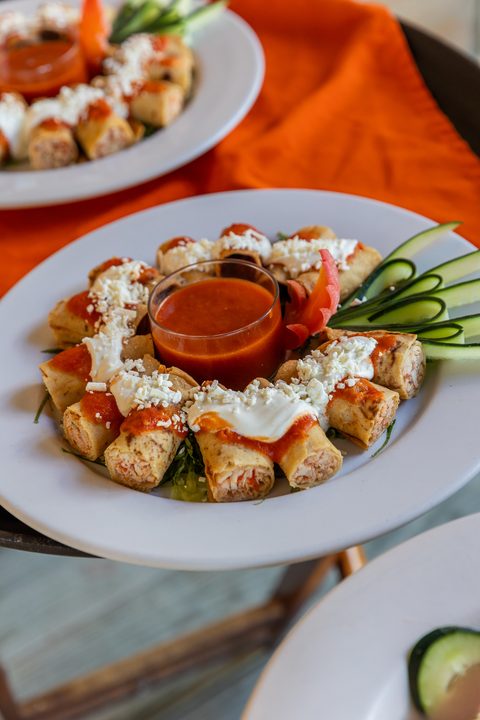 Dining at Hacienda del Secreto, prepared on-site by the estate's chefs