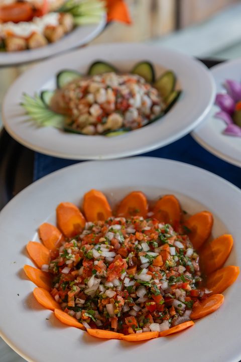 Dining at Hacienda del Secreto, prepared on-site by the estate's chefs