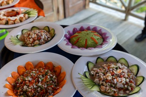 Dining at Hacienda del Secreto, prepared on-site by the estate's chefs