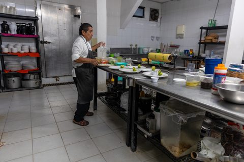 Dining at Hacienda del Secreto, prepared on-site by the estate's chefs