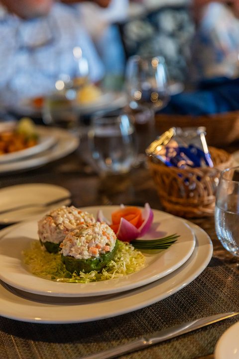 Dining at Hacienda del Secreto, prepared on-site by the estate's chefs