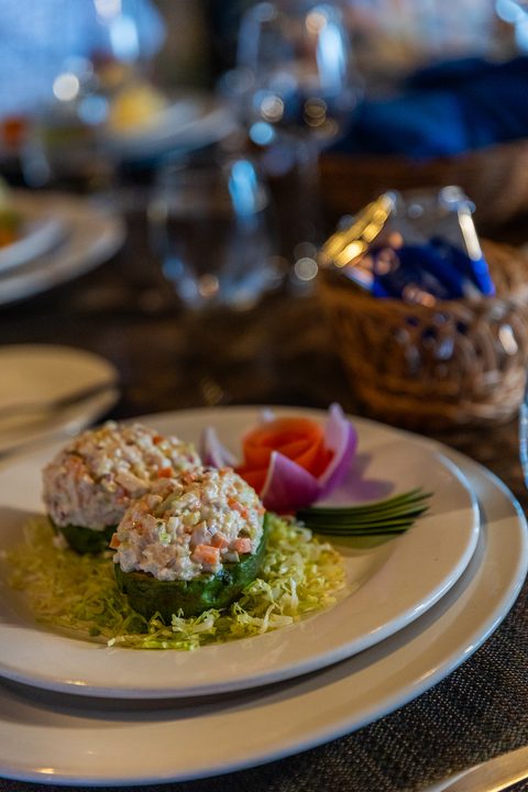 Dining at Hacienda del Secreto, prepared on-site by the estate's chefs