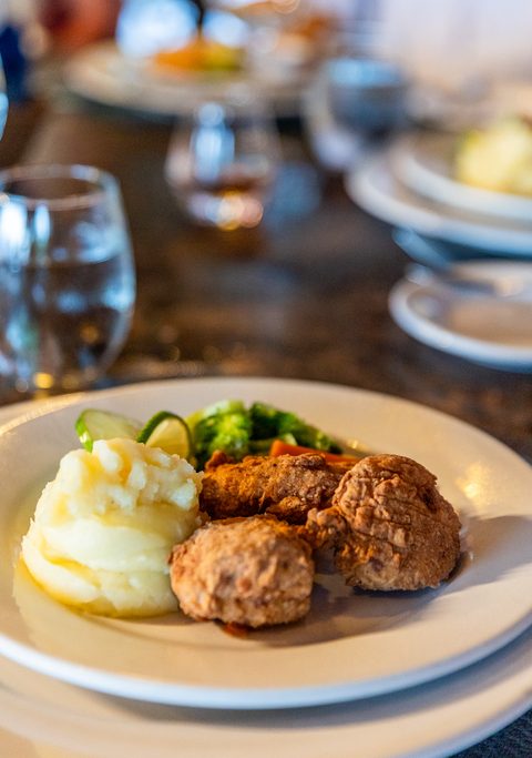 Dining at Hacienda del Secreto, prepared on-site by the estate's chefs