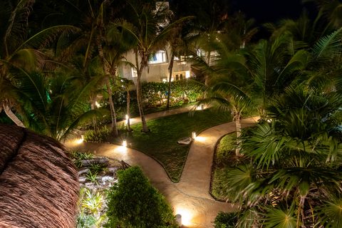 The gardens and grounds at Hacienda del Secreto, including The Butterfly Landing wellness pavilion