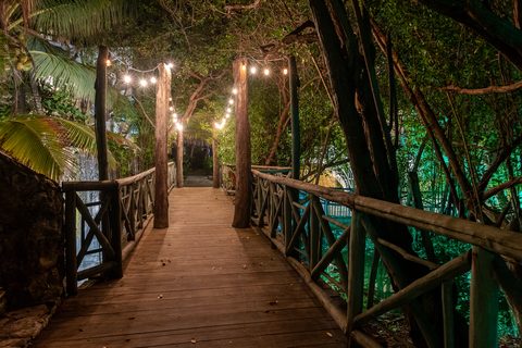 The gardens and grounds at Hacienda del Secreto, including The Butterfly Landing wellness pavilion