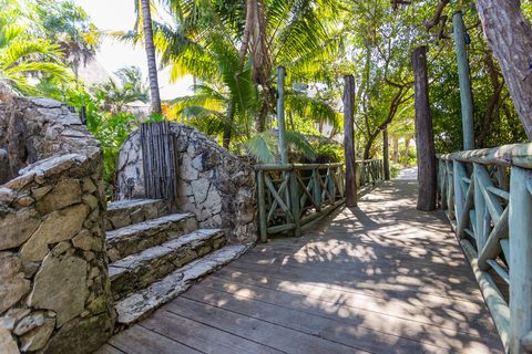 The gardens and grounds at Hacienda del Secreto, including The Butterfly Landing wellness pavilion