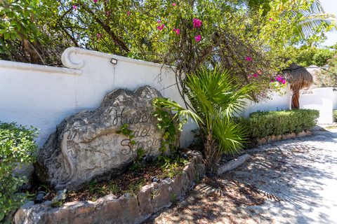 The gardens and grounds at Hacienda del Secreto, including The Butterfly Landing wellness pavilion