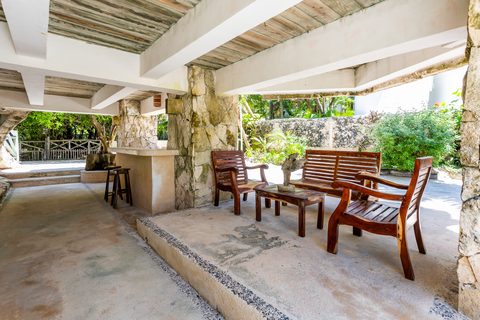 The gardens and grounds at Hacienda del Secreto, including The Butterfly Landing wellness pavilion