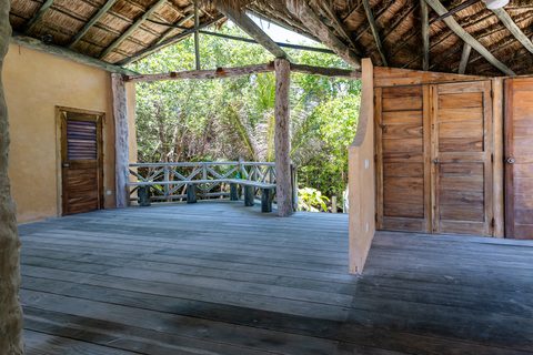 The gardens and grounds at Hacienda del Secreto, including The Butterfly Landing wellness pavilion