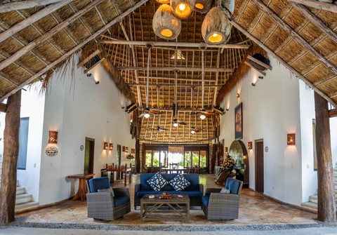 Palapa Papa Jack, the estate's grand event palapa at Hacienda del Secreto