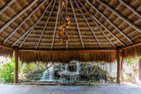 Palapa Papa Jack, the estate's grand event palapa at Hacienda del Secreto