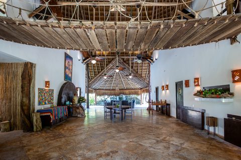 Palapa Papa Jack, the estate's grand event palapa at Hacienda del Secreto