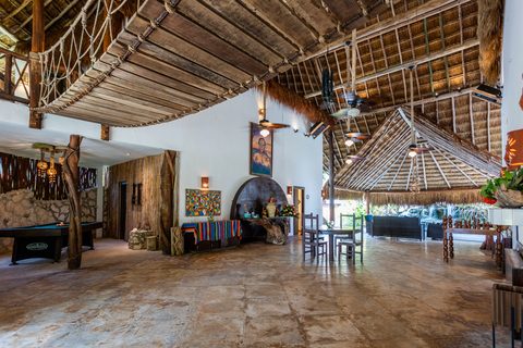 Palapa Papa Jack, the estate's grand event palapa at Hacienda del Secreto