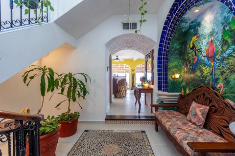 Villa Canteena at Hacienda del Secreto, a vibrant Mexican-fiesta beachfront villa