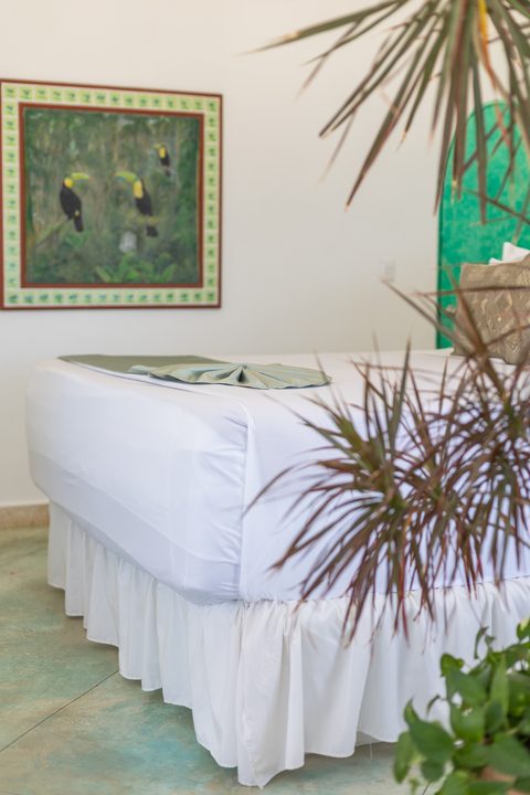 Villa Sarita at Hacienda del Secreto, a turquoise-and-gold beachfront villa on Playa del Secreto