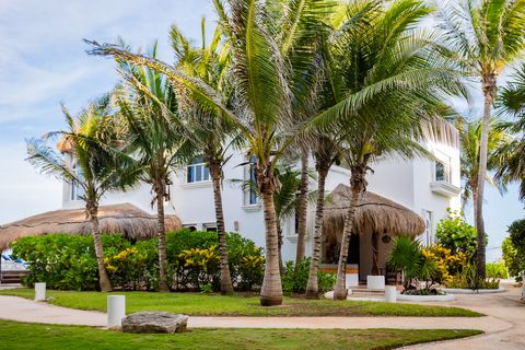Villa Umakiha at Hacienda del Secreto, a Mayan-inspired limestone villa on Playa del Secreto