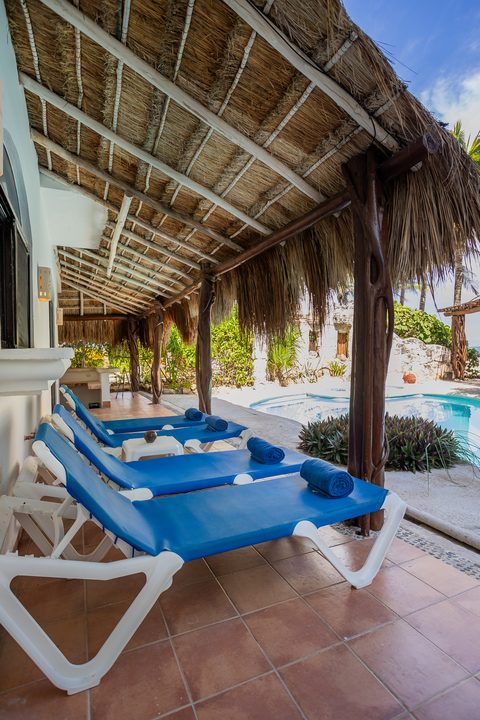 Villa Umakiha at Hacienda del Secreto, a Mayan-inspired limestone villa on Playa del Secreto