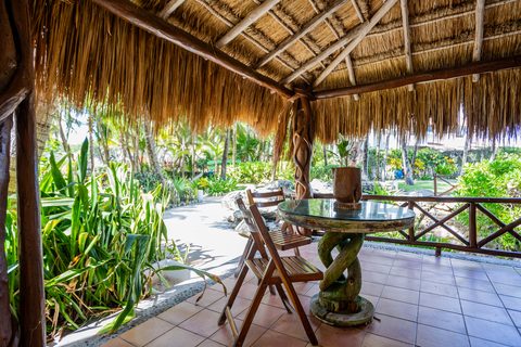 Villa Umakiha at Hacienda del Secreto, a Mayan-inspired limestone villa on Playa del Secreto