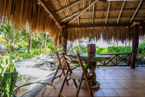 Villa Umakiha at Hacienda del Secreto, a Mayan-inspired limestone villa on Playa del Secreto