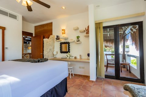 Villa Umakiha at Hacienda del Secreto, a Mayan-inspired limestone villa on Playa del Secreto