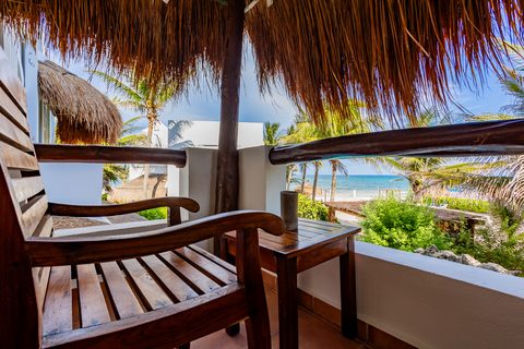 Villa Umakiha at Hacienda del Secreto, a Mayan-inspired limestone villa on Playa del Secreto
