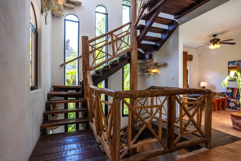 Villa Umakiha at Hacienda del Secreto, a Mayan-inspired limestone villa on Playa del Secreto