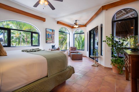 Villa Umakiha at Hacienda del Secreto, a Mayan-inspired limestone villa on Playa del Secreto