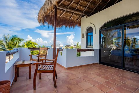 Villa Umakiha at Hacienda del Secreto, a Mayan-inspired limestone villa on Playa del Secreto