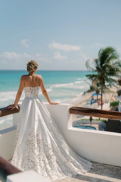 Bride awaiting her union