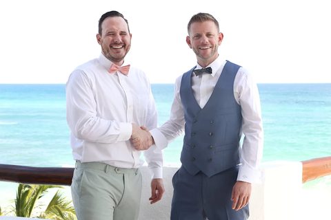 Groom and his best man