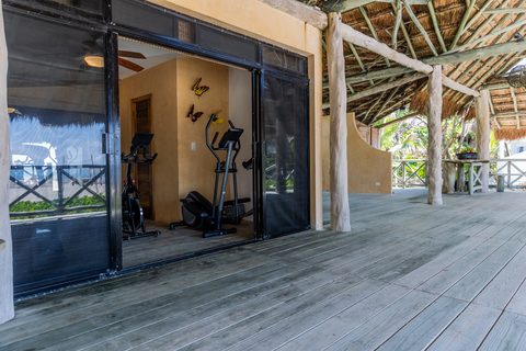 The spa and gym at Hacienda del Secreto