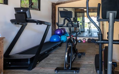 The spa and gym at Hacienda del Secreto