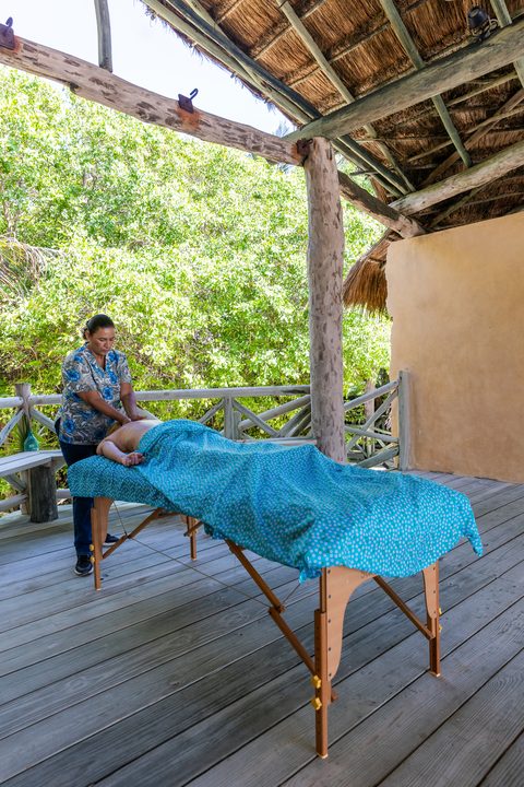 The spa and gym at Hacienda del Secreto